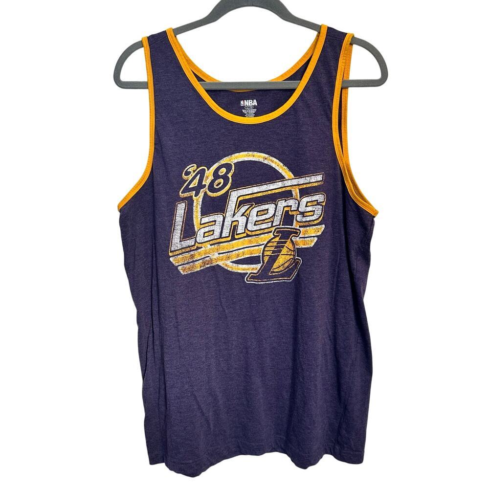 LOS ANGELES LAKERS Sz LG Throwback Tank Jersey-1948 Classics-NBA-Basketball-Game